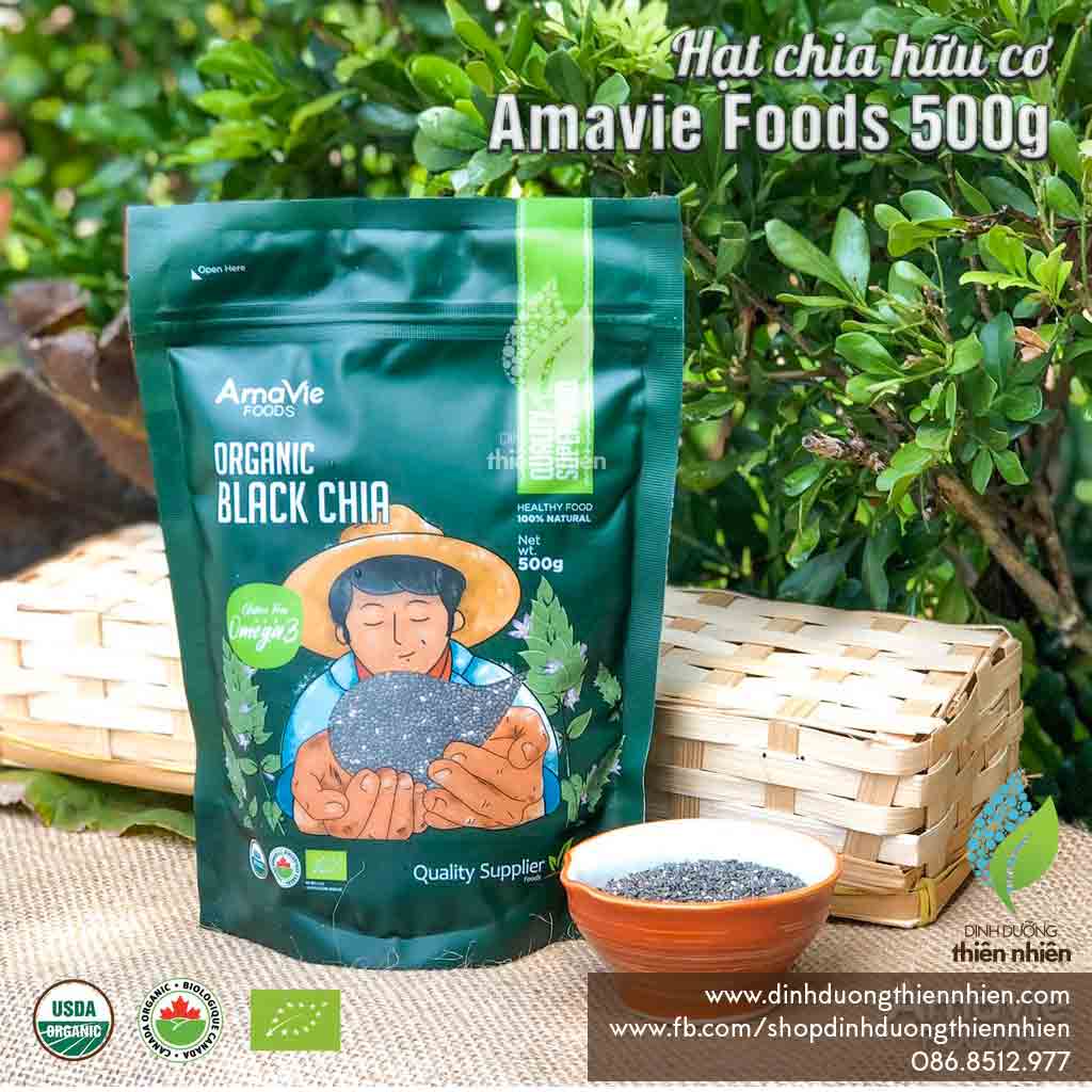 Hạt Chia Hữu Cơ Amavie Foods Organic Chia Seeds