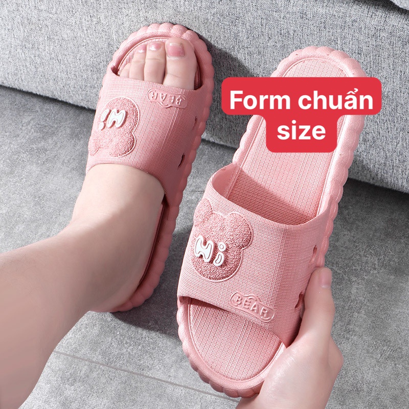 Dép lê nữ quai ngang đi trong nhà văn phòng nhà tắm unisex mềm mại đi mưa chống nước-giày dép 97