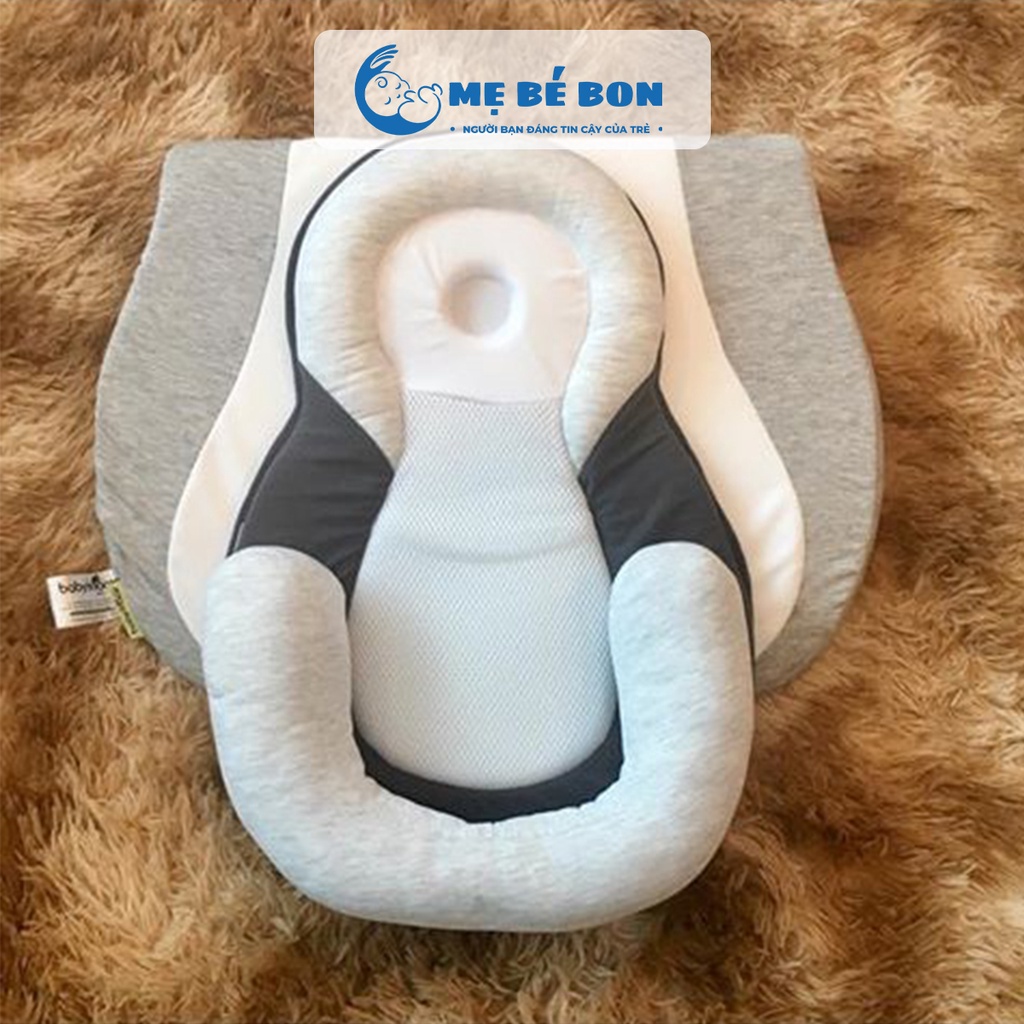 Đệm ngủ cho bé đúng tư thế gối chống trào ngược méo đầu giúp ngủ ngon MẸ BÉ BON