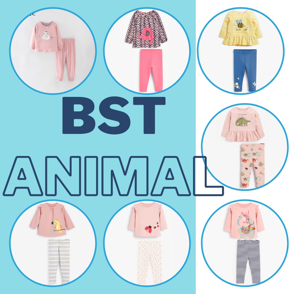 BST bộ cotton động vật Little Maven/Malwee cho bé gái 2-8 tuổi - Little Maven Official Store