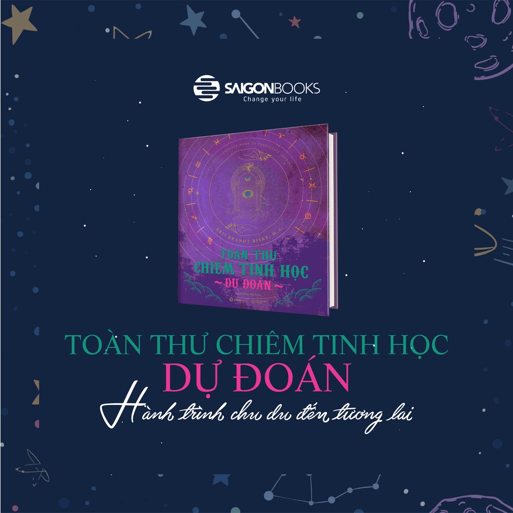 SÁCH - Toàn thư chiêm tinh học dự đoán - Tác giả Kris Brandt Riske, M.A Tặng Kèm Bookmark
