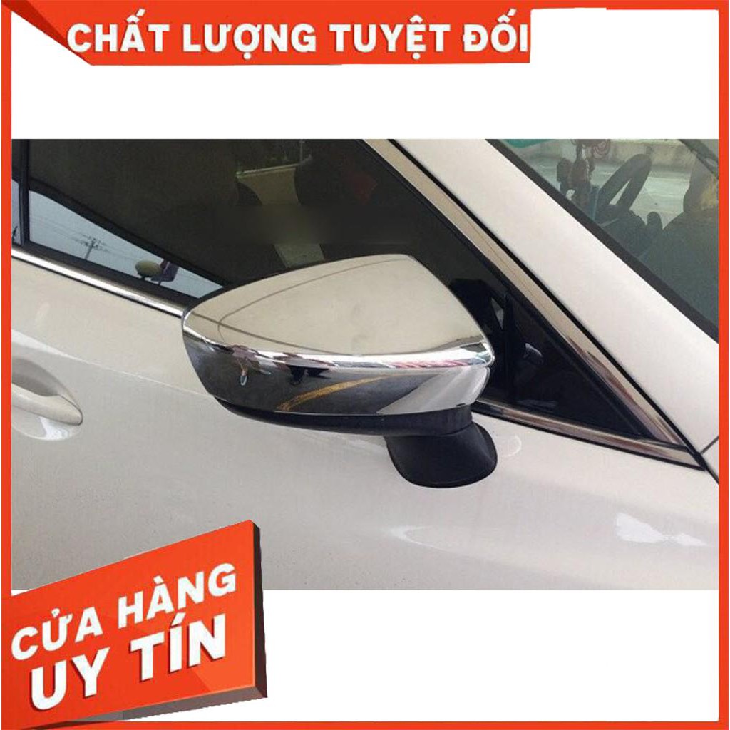 Ốp gương chiếu hậu xe Mazda 3 2015- 2021, 2022 mạ crom cao cấp- giá 1 đôi