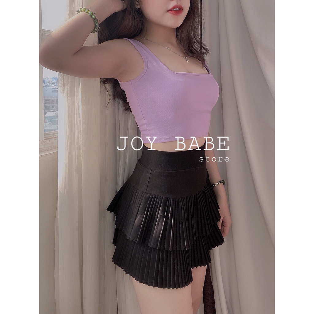 Áo 2 dây croptop kiểu JOY BABE 💞 áo hai dây nữ thun xịn hack dáng co giãn 4 chiều, crop top sexy form ôm CROH 6-7B