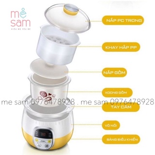 Nồi nấu cháo chậm bear 0,8 lít