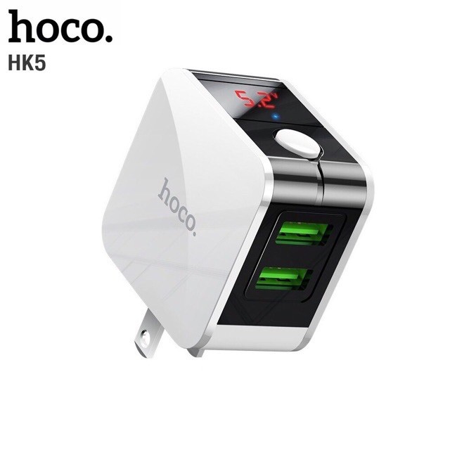 Củ Sạc Nhanh Hoco HK5 🌸 Cốc Sạc Hoco HK5 Tự Ngắt sạc nhanh Cho Pin Dự Phòng Cáp Sạc Tai nghe Bluetooth Airpods IPhone