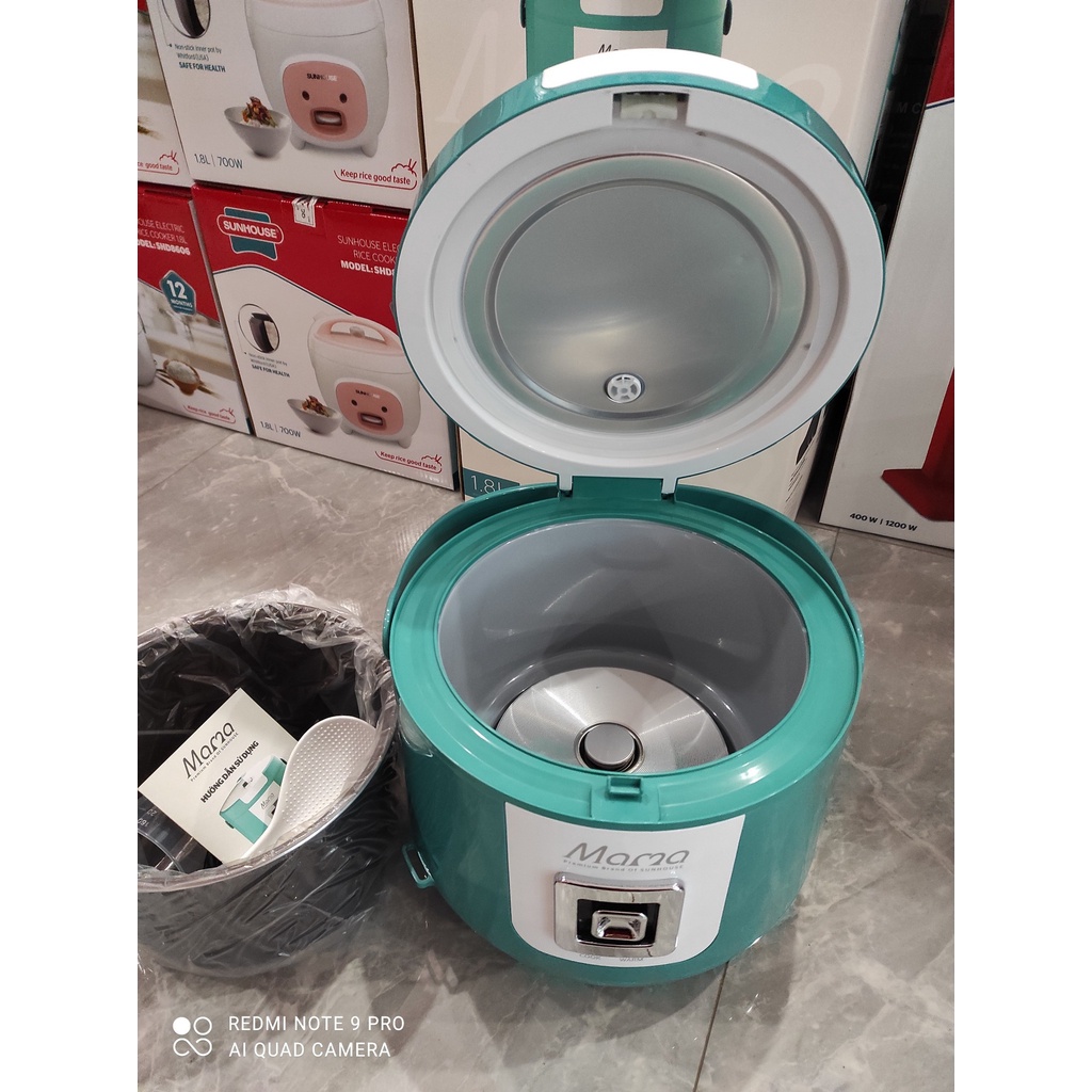 NỒI CƠM ĐIỆN 1.8L SUNHOUSE MAMA SHD8658G Hàng Chính Hãng 100%