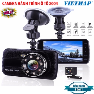 Camera hành trình viet maps x004 plus -camera trước và sau- sử dụng tiếng việt dễ sử dụng , công nghệ full hd1080