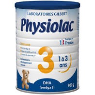 Sữa bột Physiolac số 1,2,3 loại 400g,900g.