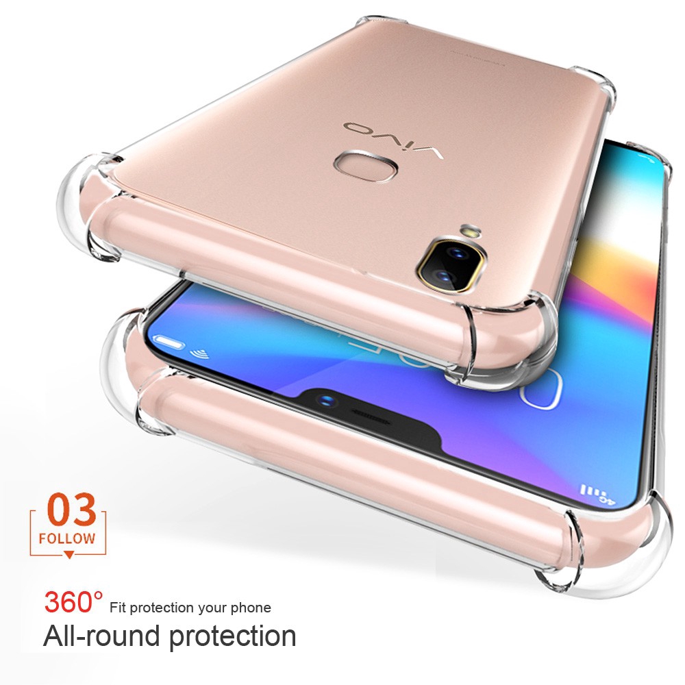 Ốp điện thoại mềm chống sốc bảo vệ cao cấp cho Vivo V9 V7Plus X21 Y75 Y79 Y93 Y55 Y71