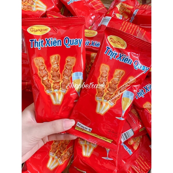 Gói snack vị thịt xiên quay