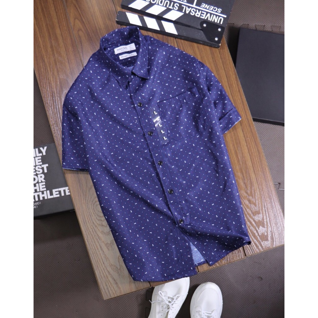 SƠ MI NAM HỌA TIẾT MỎ NEO NHỎ | BigBuy360 - bigbuy360.vn