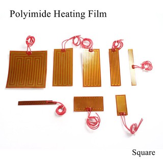 5V 12V 24V PI Heating Film Plate Polyimide Heating Electric Heated Panel Pad Mat Electrotherma Flexible Adhesive Foil