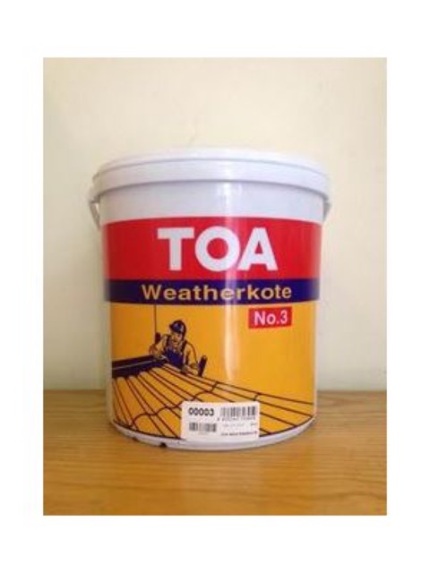 1kg Sơn Toa weathercoat - chống thấm và bảo vệ bê tông, gỗ và kim loại (màu đen)