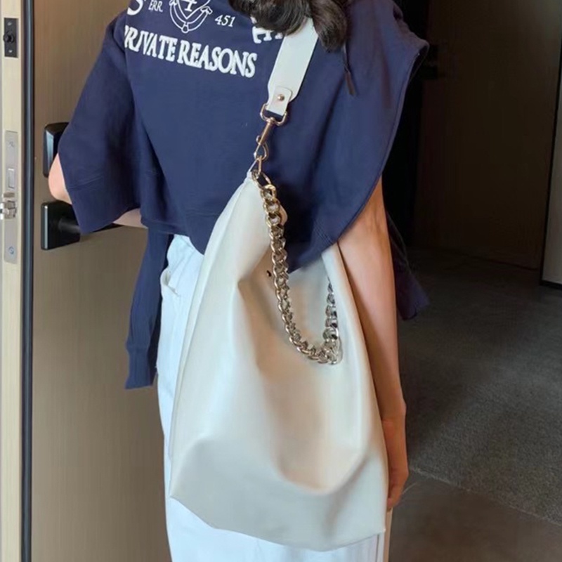 Túi tote Đeo Vai Sức Chứa Lớn Màu Đen Cho Nữ