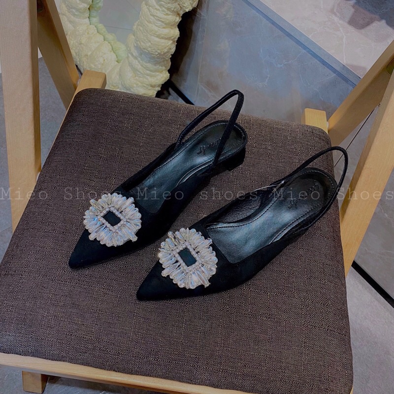 GUỐC BÍCH HẬU NỈ KHOÁ ĐÁ XỊN MIEO SHOES ( G745 )