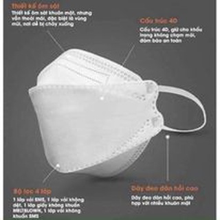 Khẩu trang Kf94 4 lớp kháng khuẩn