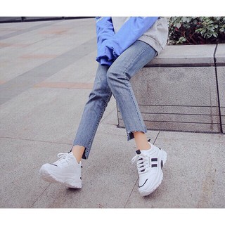 Giày  Thể Thao Nữ 2 vạch Đen - Êm Chân