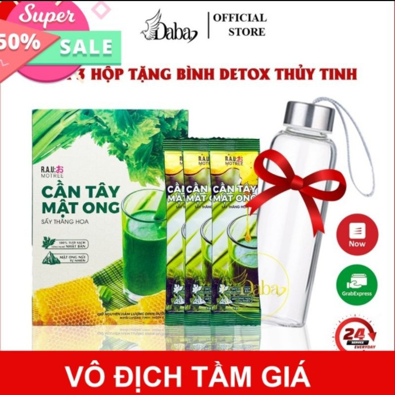 [TRỢ GIÁ] Bột cần tây mật ong motree , hết mụn, giảm cân, đẹp da, thanh lọc cơ thể