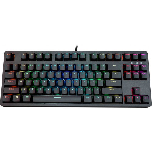 [Mã 267ELSALE hoàn 7% đơn 300K] [SẴN HÀNG] BÀN PHÍM CƠ EDRA EK387 BLUE SWITCH LED RGB