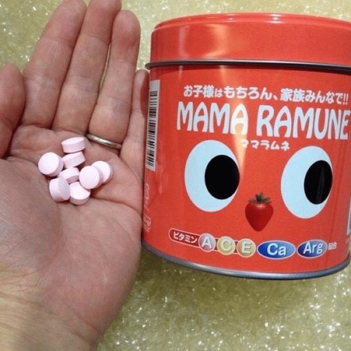 Kẹo cho trẻ biếng ăn Mama Ramune 200 viên