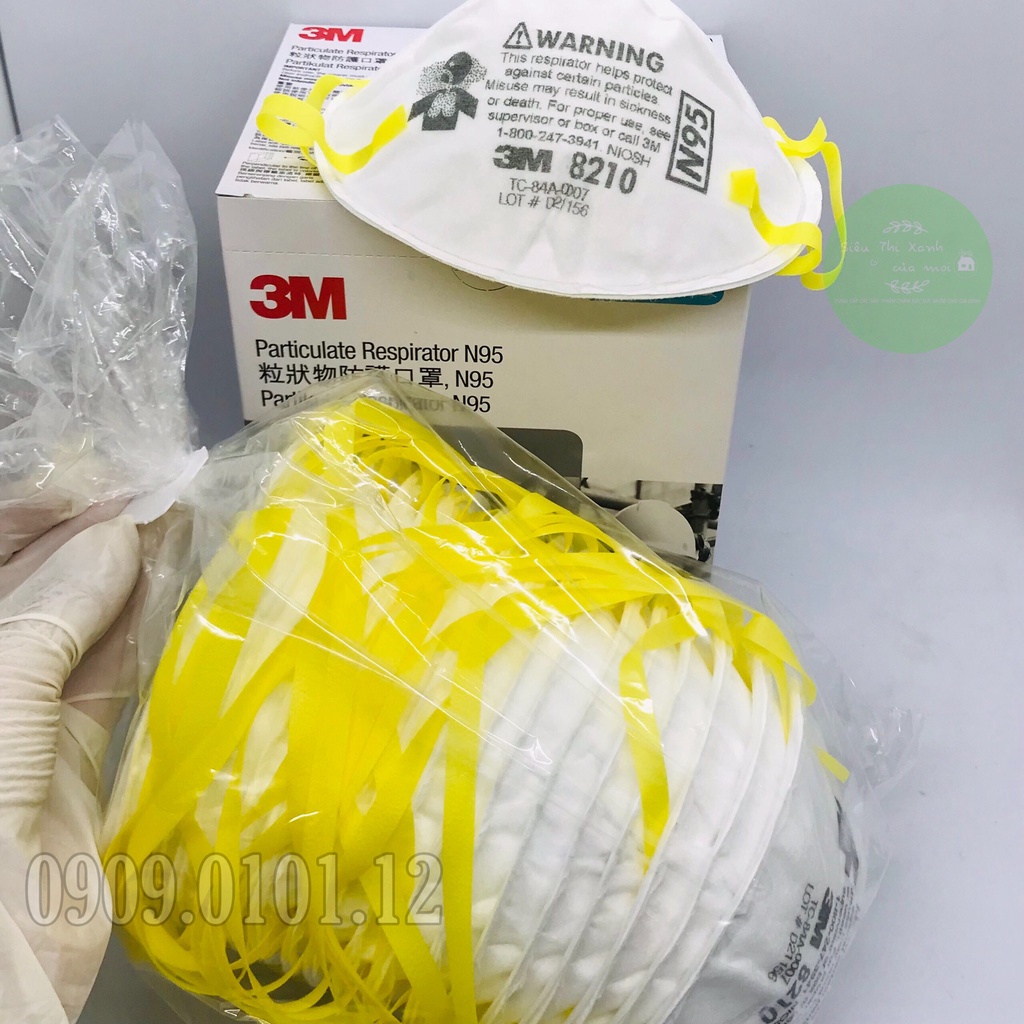 Khẩu trang 3m 8210 cao cấp hộp 20 cái nhập khẩu Hàn Quốc, n95 chính hãng đạt tiêu chuẩn AS/NZS FFP2