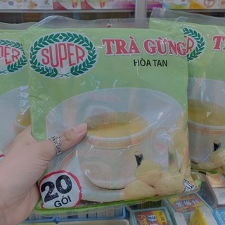 Trà gừng hòa tan hiệu super- 20 gói