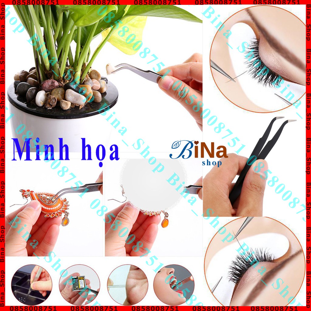 Bộ 6 nhíp PT.ESD gắp linh kiện gắp mi gắp đá