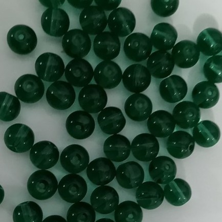 25gam hạt đá xanh lá thẩm size 8mm làm vòng tay