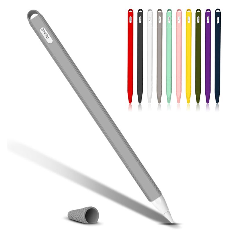 Vỏ bọc silicon 10 màu tùy chọn hợp thời trang cho bút cảm ứng Apple pencil