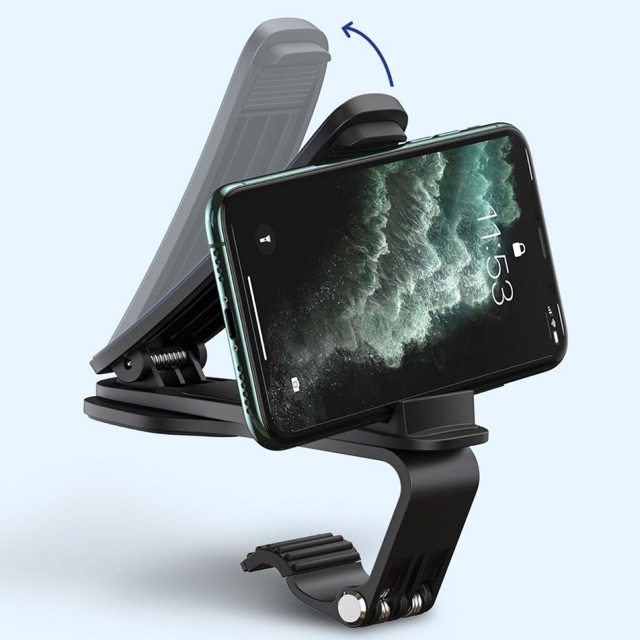 Giá đỡ điện thoại - Kẹp điện thoại dạng ngoàm kẹp ngang trên ôtô xe hơi Baseus Big Mouth Pro Car Mount