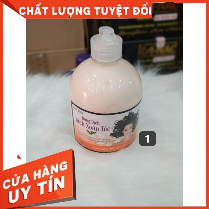 DUNG DỊCH KÍCH XOĂN TÓC TVF ANOMAC 500ml  kem thuốc bổ trợ dưỡng chất cho tóc uốn mau xoăn lọn bền căng khỏe