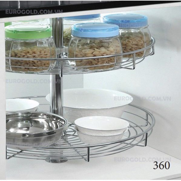 Mâm xoay góc 1/2- 3/4 mâm xoay cho góc tủ bếp dưới