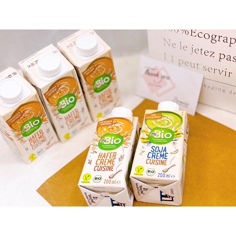 Kem tươi yến mạch hữu cơ DM Bio 200ml (Date 21/11/2023)
