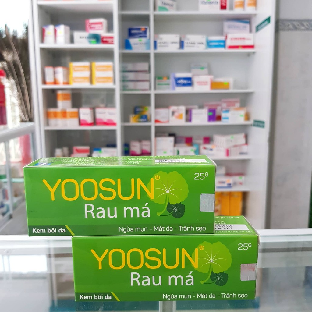 YOOSUN Rau má 25g (Kem ngừa mụn, rôm sẩy, hăm tả, mát da)-Nhà thuốc Bích Phương Pharmacy