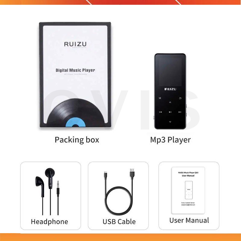Ruizu D51 / Ruizu D02 / Ruizu D29 - Máy Nghe Nhạc Mp3 Lossless Hifi, Bluetooth, Loa Ngoài