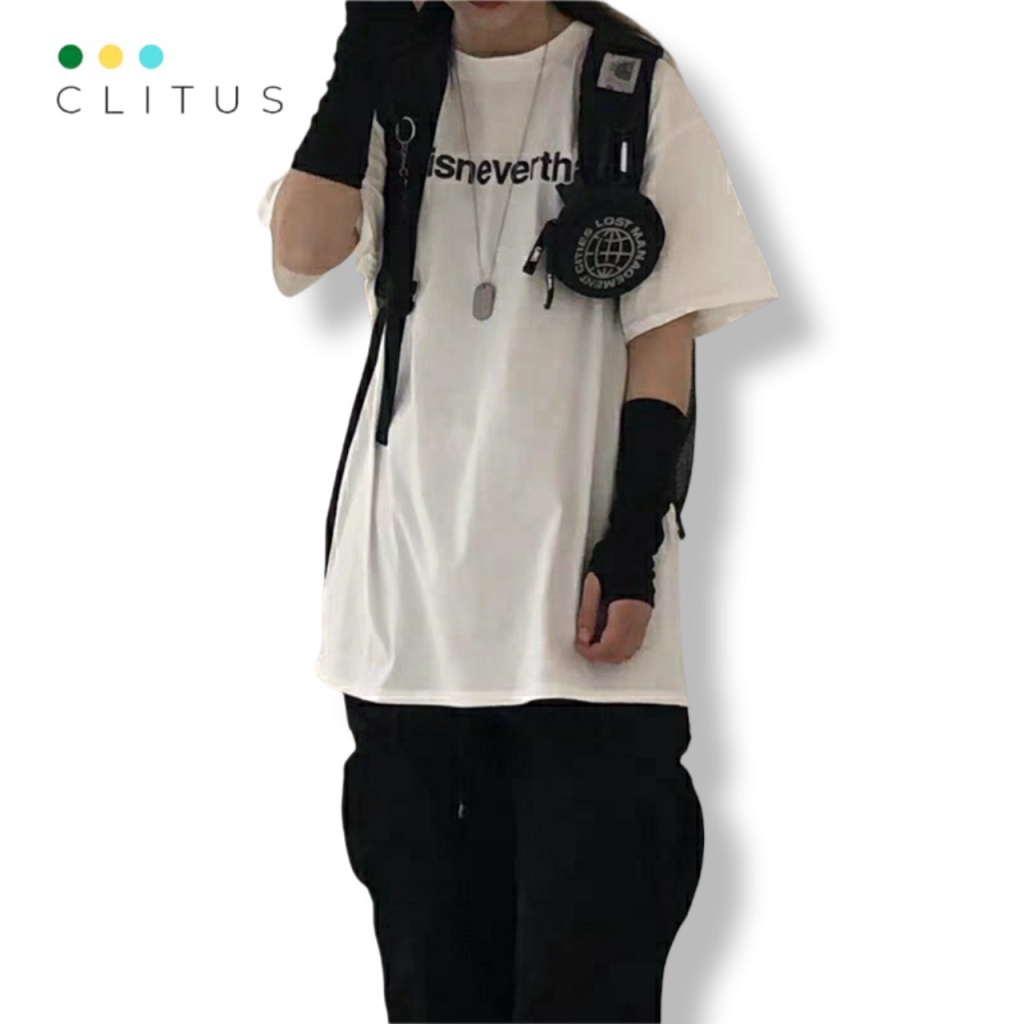 Áo Thun Unisex In Chữ Ngực Hàng Bao Giặt Máy - CLITUS FASHION