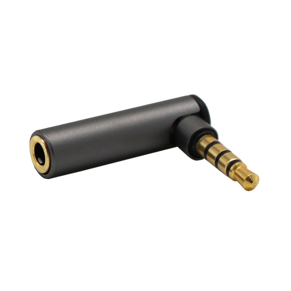 1 Đầu Chuyển Đổi Giắc Cắm 3.5mm Sang Lỗ Cắm L 90 Độ