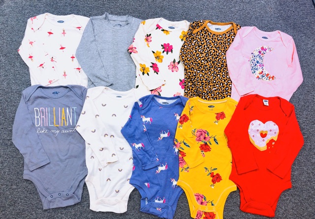 [Ngẫu nhiên] Set 10 bodysuit dài tay OldNavy onweb 2019 | BigBuy360 - bigbuy360.vn