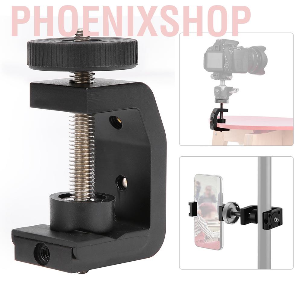 Phoenixshop Desktop Fixed Clip C‑Shape Clamp Durable And Long Life Compact Size Professional