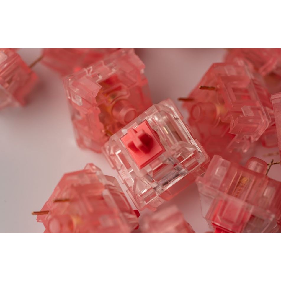 KTT Strawberry 5 PIN - Switch KTT Dâu bản mới 5 chân dùng cho bàn phím cơ