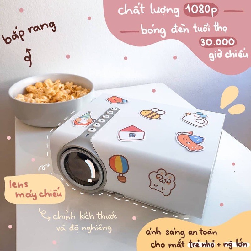 [Sẵn-Kết nối k dây với đt New2021] Máy chiếu mini YG530 PLUS ver2 ❌Freeship❌Hàng chính hãng Lejiadia