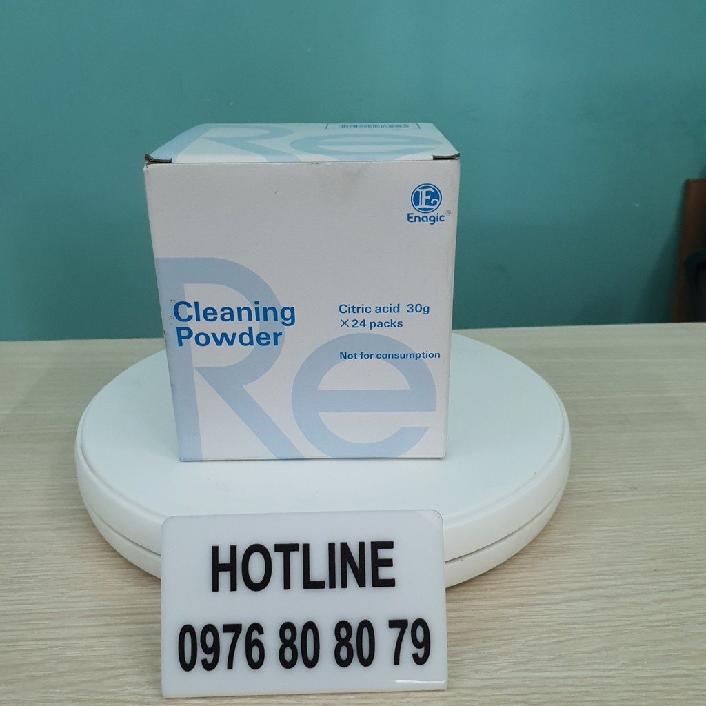 Bột Acid Citric vệ sinh máy Kangen ✌CHÍNH HÃNG ENAGIC✌ Hộp 24 gói x 30g/gói vệ sinh máy