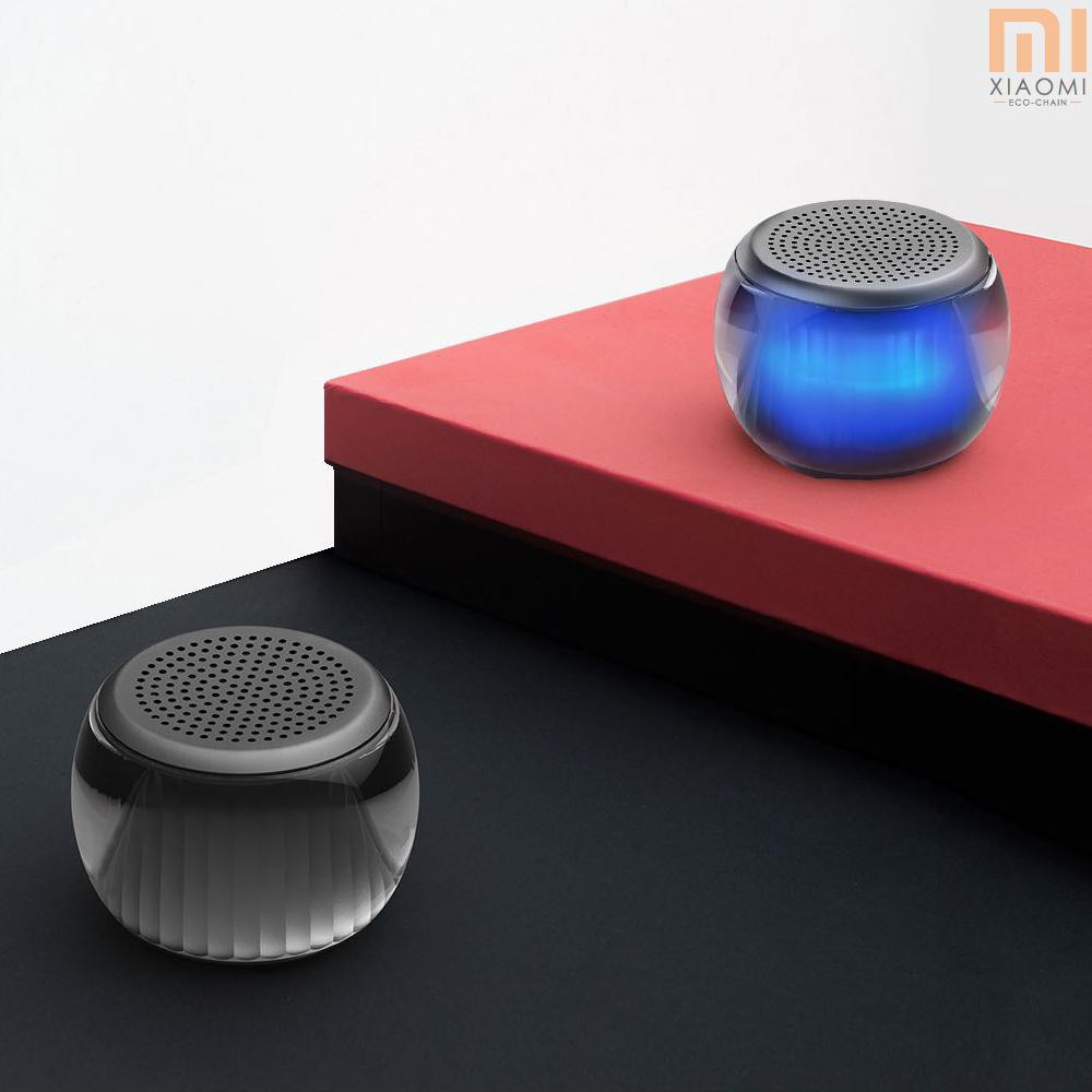 S☆S Xiaomi Velev TWS Lighting BT Speaker Interconnected Stereo BT5.0 LED Rhythm Lighting Music Player Sound Amplifier