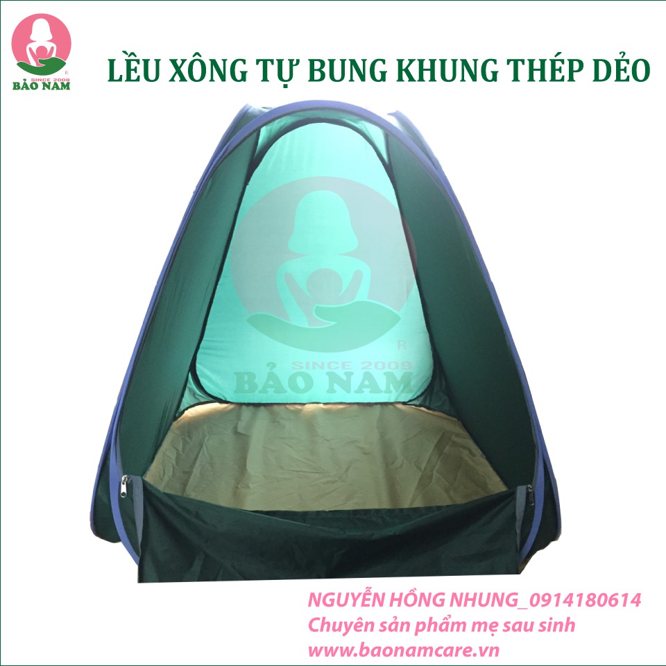 LỀU XÔNG HƠI TỰ BUNG KHUNG THÉP (màu ngẫu nhiên)