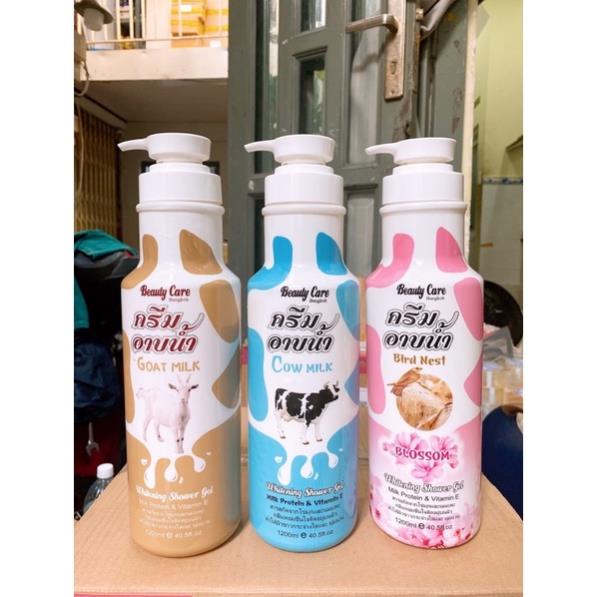 Sữa tắm bò sữa Thái Lan chính hãng BEAUTY CARE 1200ML 3 hương siêu thơm Phụ Liệu Tóc Pinky