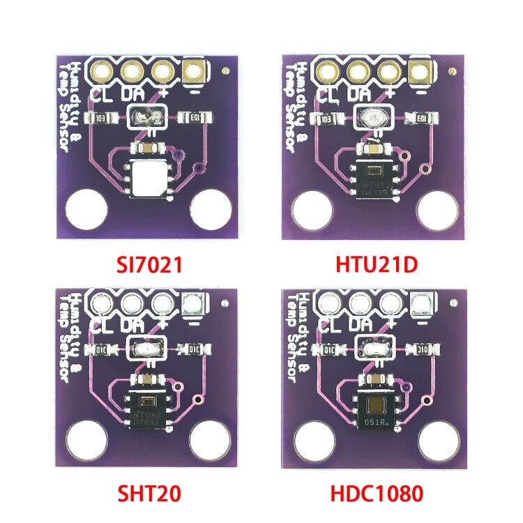 Mô Đun Cảm Biến Độ Ẩm Kỹ Thuật Số Độ Chính Xác Cao HDC1080 Si7021 SHT20 HTU21D GY-213V-HDC1080