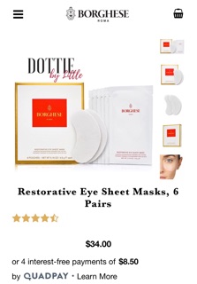 Mặt nạ mắt BORGHESE