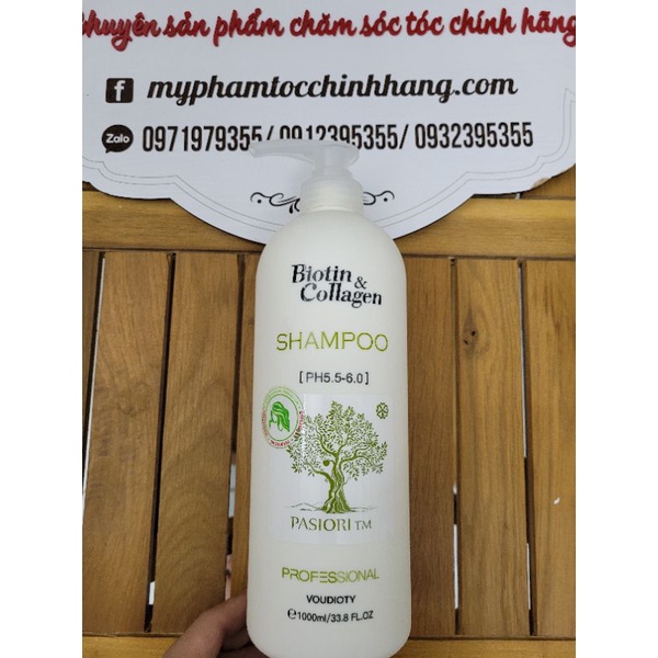 Lẻ dầu gội hoặc dầu xả phục hồi và kích thích mọc tóc Biotin &amp; Collagen 1000ml