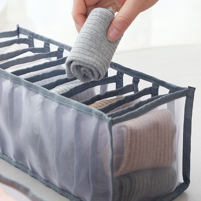 Hộp Đựng Đồ Lót/Vớ/Đồ Lót 6/7/11 Ngăn Tiện Dụng
