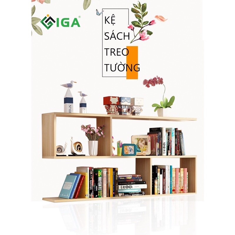 kệ sách treo tường GP13 ( dài 120cm )